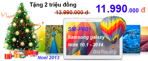 Qua Noel - May tinh bang Samsung Galaxy Note 10.1 SM-P601